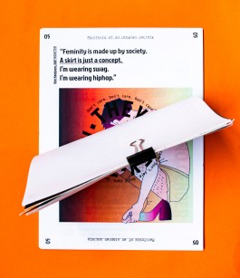 book view from above, feminity quote