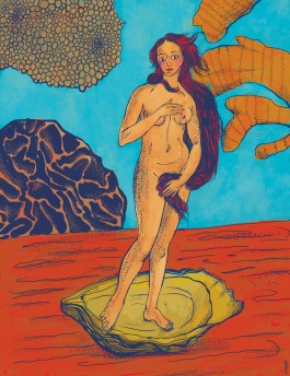 aphrodite digital illustration